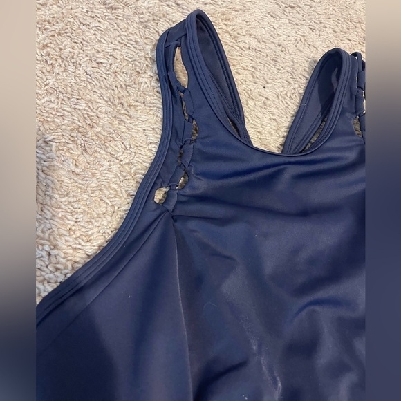 Blue Athleta adjustable strap bathing suit size 34 d/DD - Picture 2 of 6